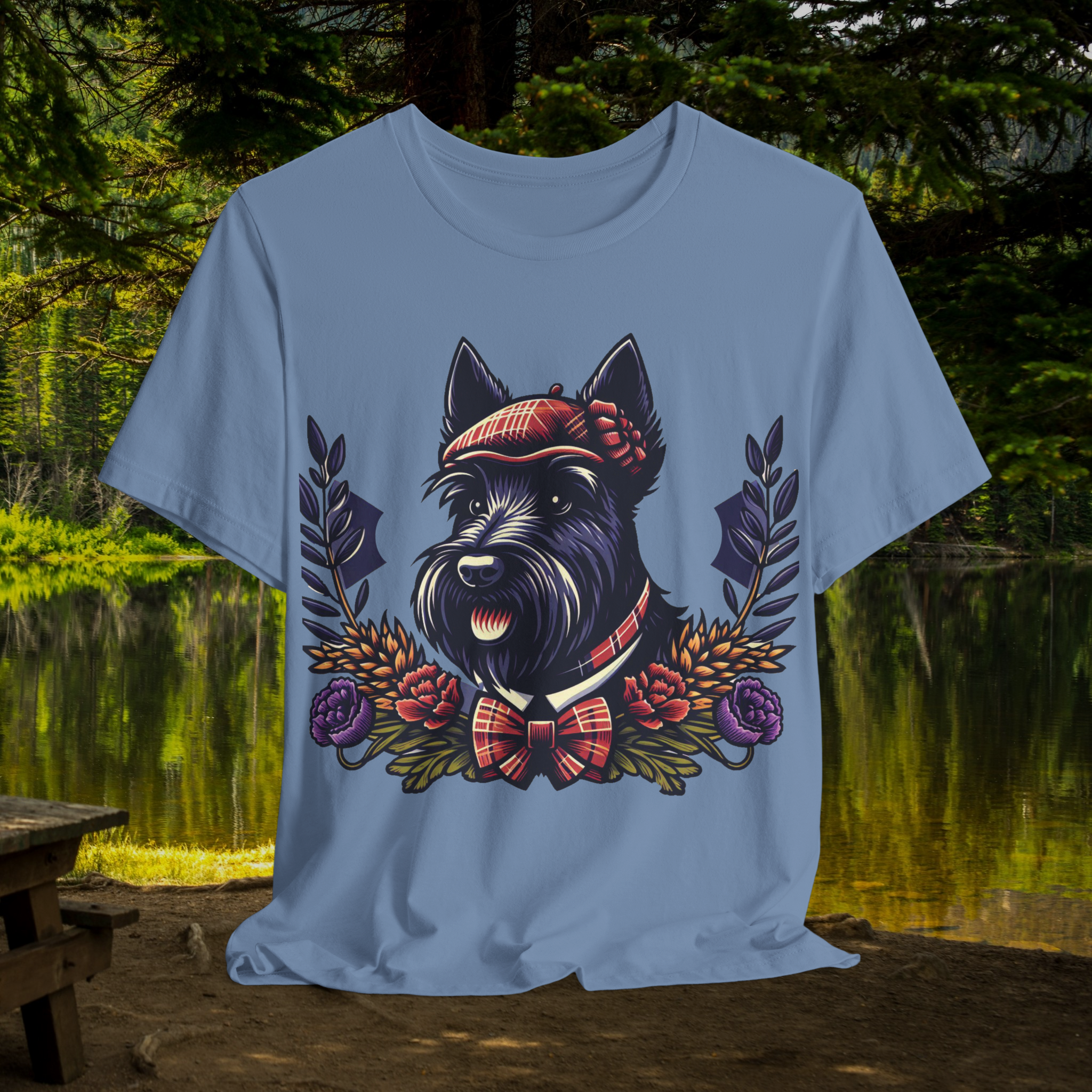 Vintage Dog Illustration Unisex Jersey Tee - Perfect for Pet Lovers