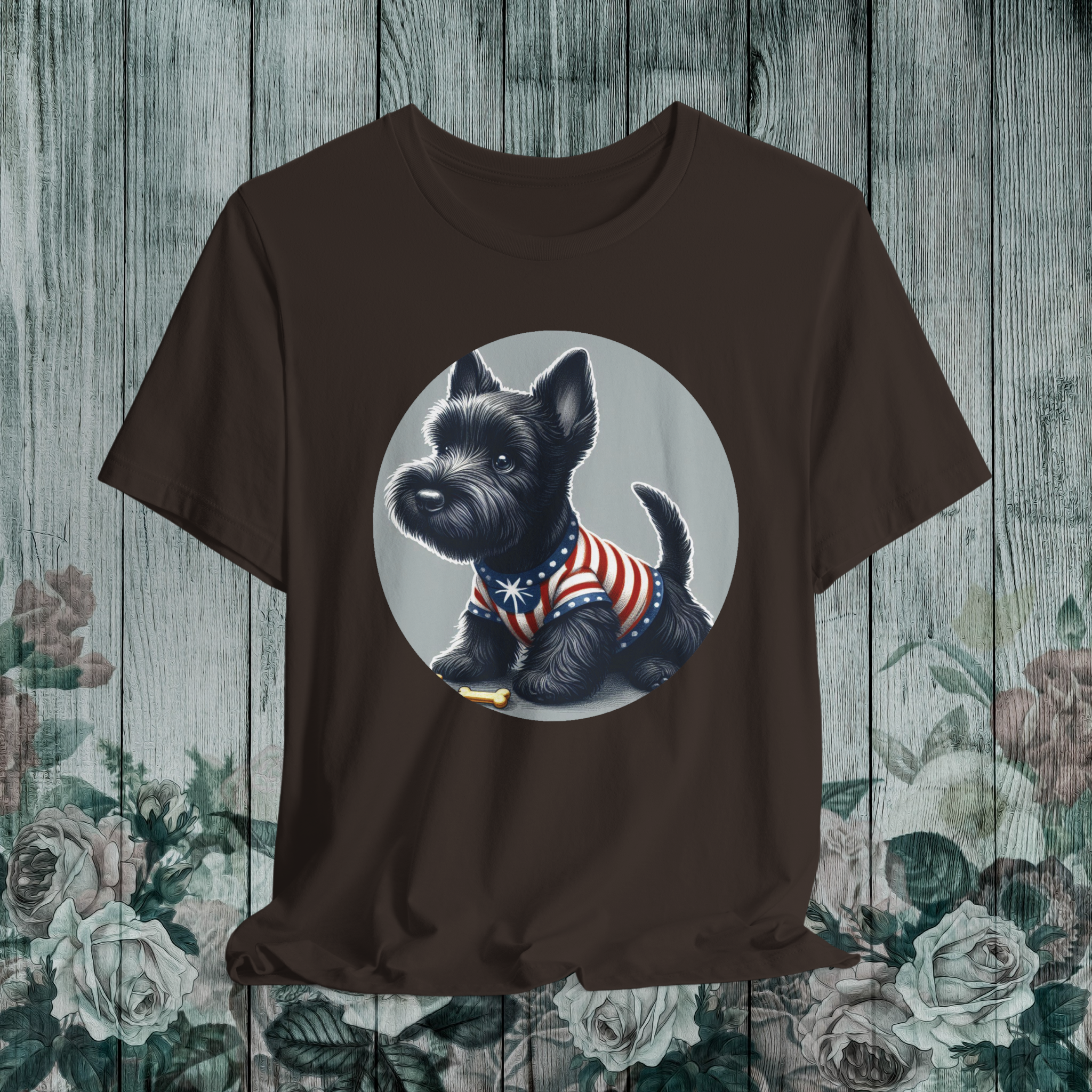 Cute Dog Patriot Unisex Tee - Perfect for Holidays & Casual Wear