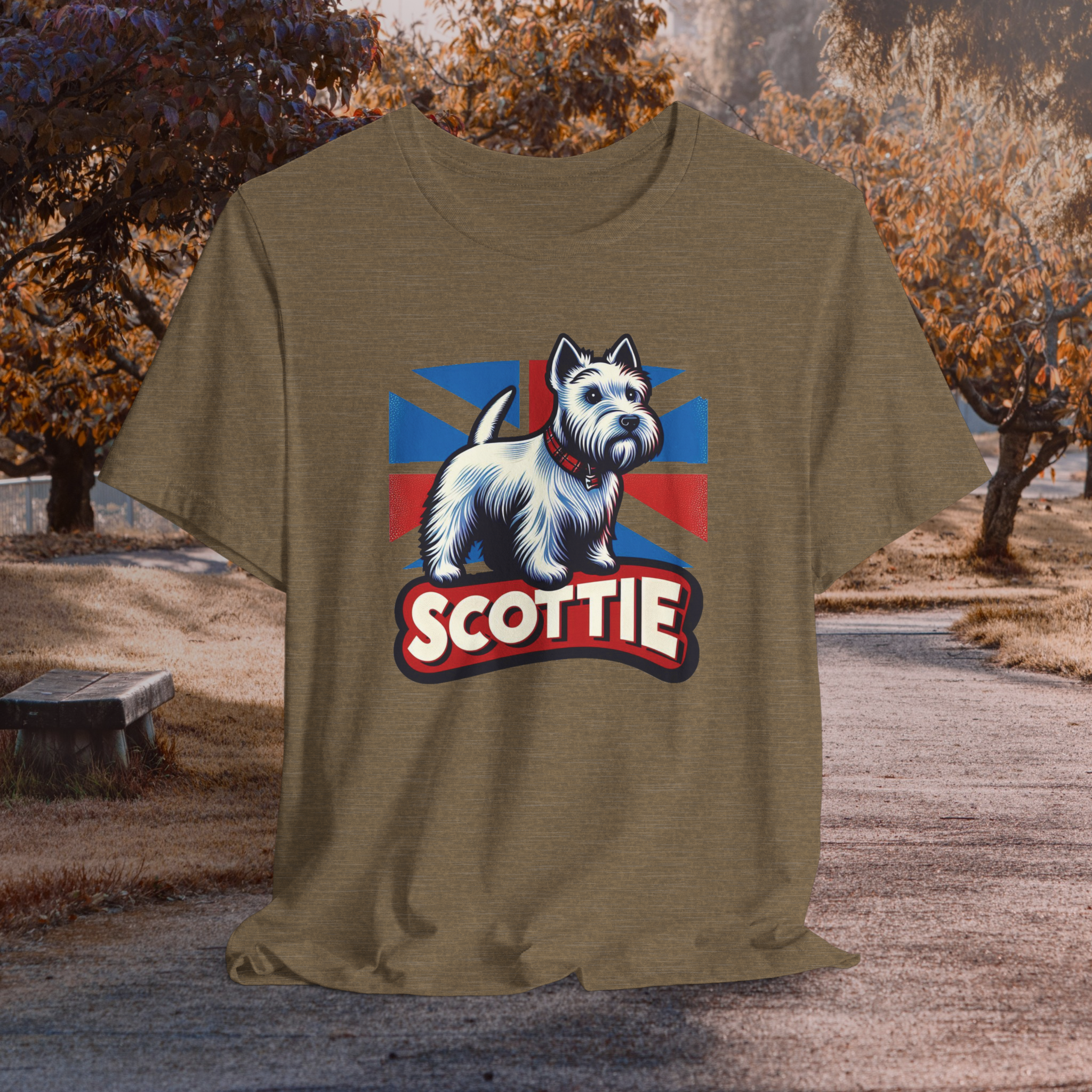 Scottie Dog Graphic Tee - Unisex Jersey Short Sleeve T-Shirt