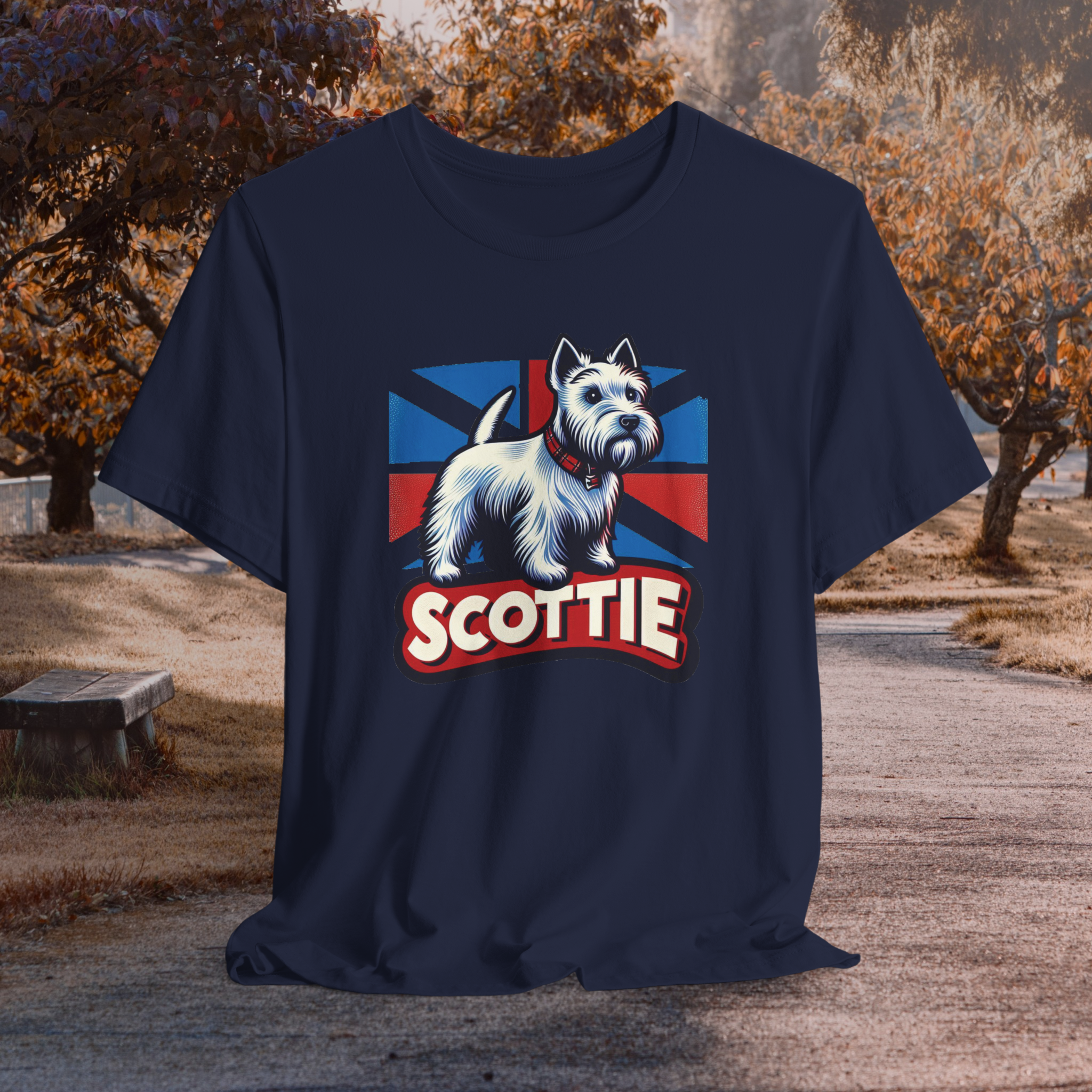 Scottie Dog Graphic Tee - Unisex Jersey Short Sleeve T-Shirt