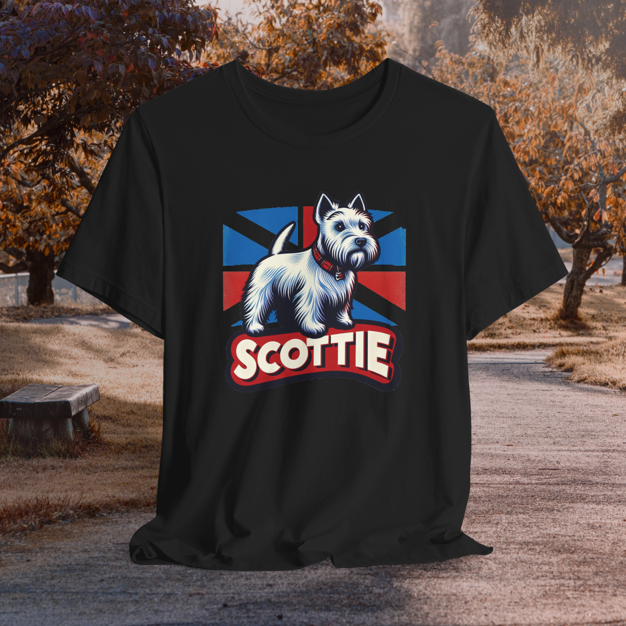 Scottie Dog Graphic Tee - Unisex Jersey Short Sleeve T-Shirt