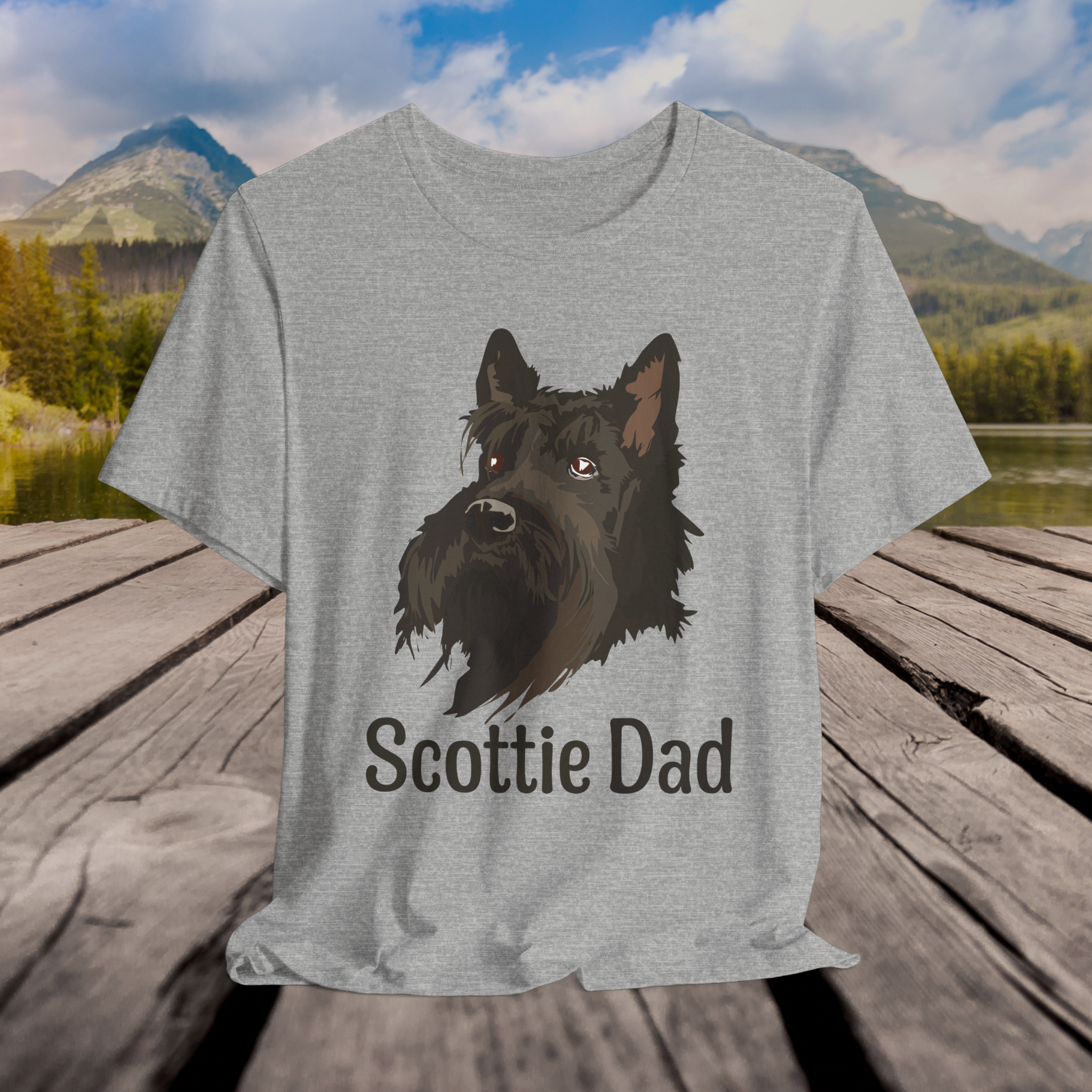 Scottie Dad Unisex Jersey Tee - Perfect Gift for Dog Lovers