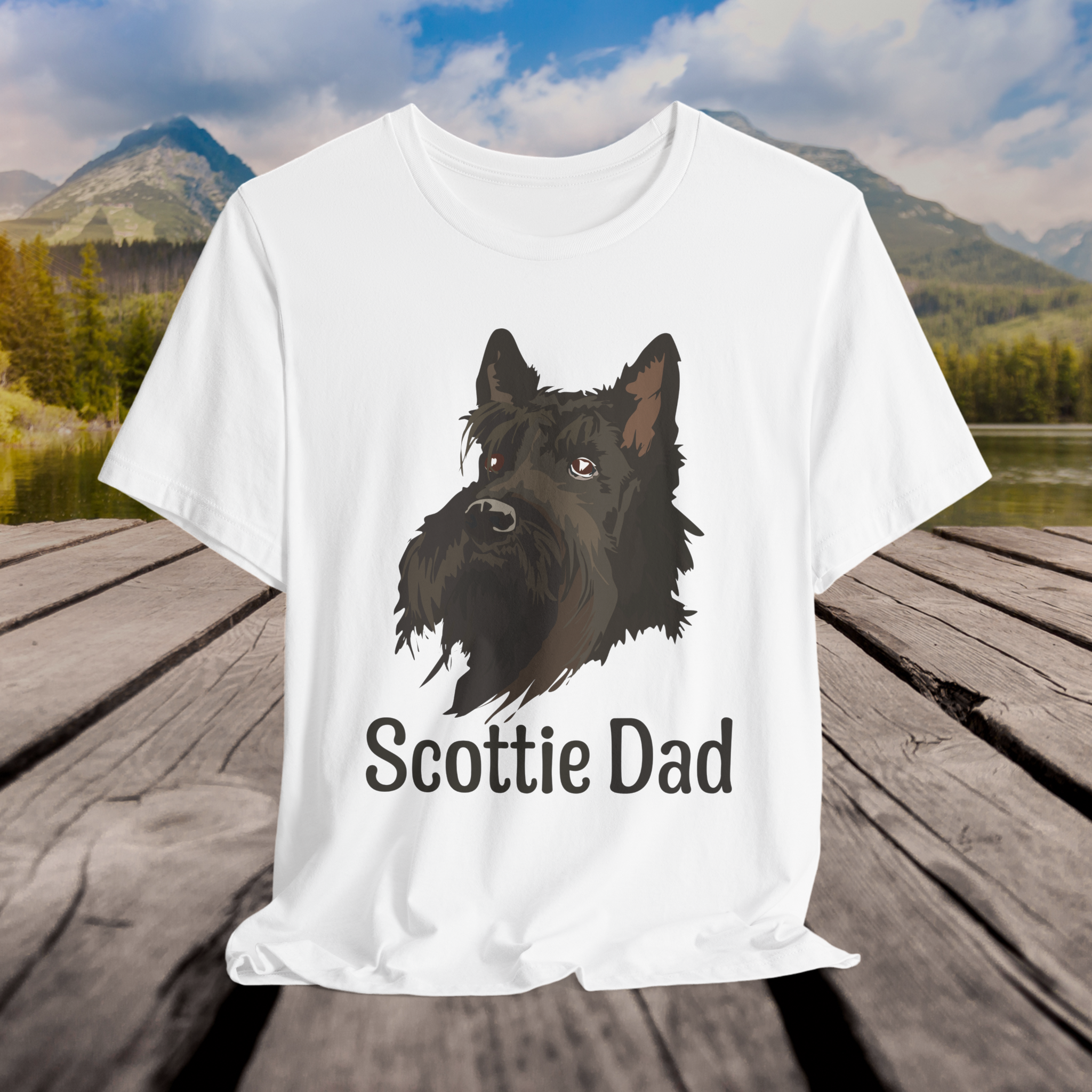 Scottie Dad Unisex Jersey Tee - Perfect Gift for Dog Lovers