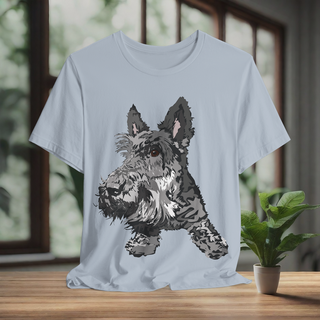 Scottish Terrier Graphic Tee - Unisex Jersey Short Sleeve Shirt