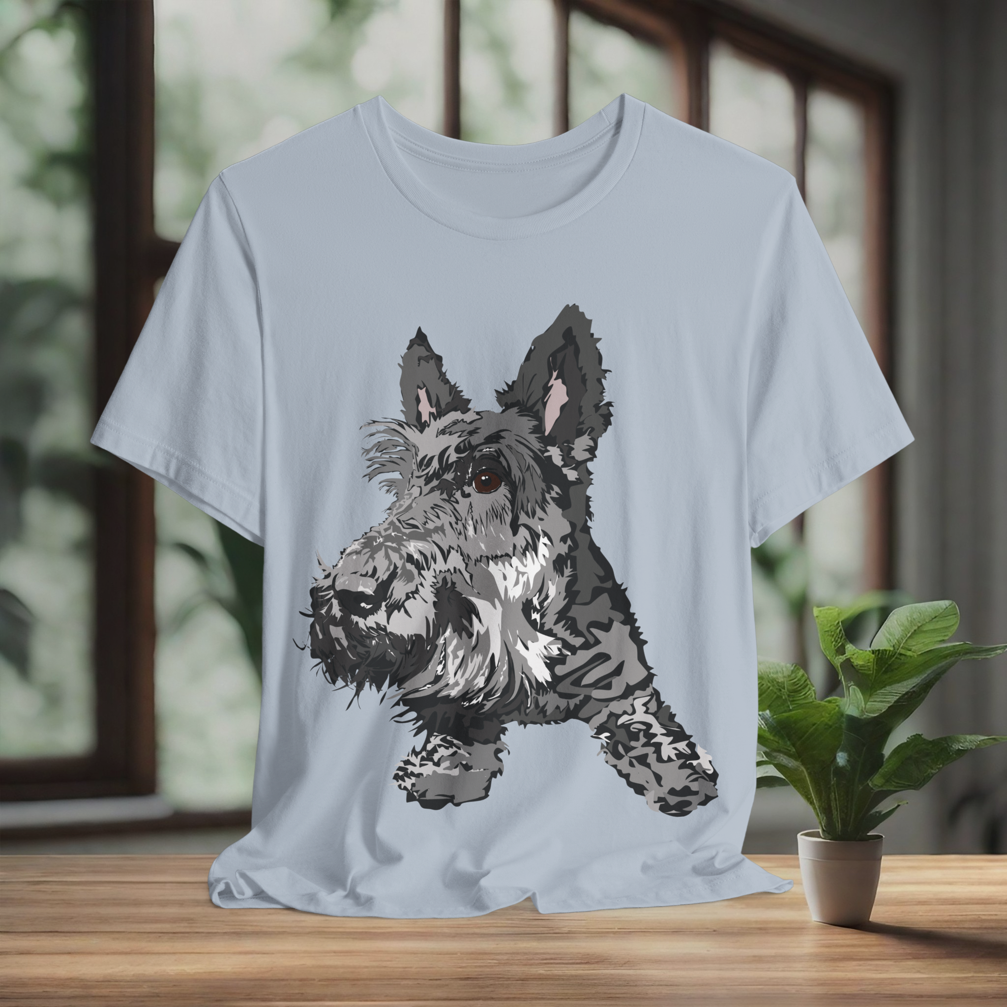 Scottish Terrier Graphic Tee - Unisex Jersey Short Sleeve Shirt