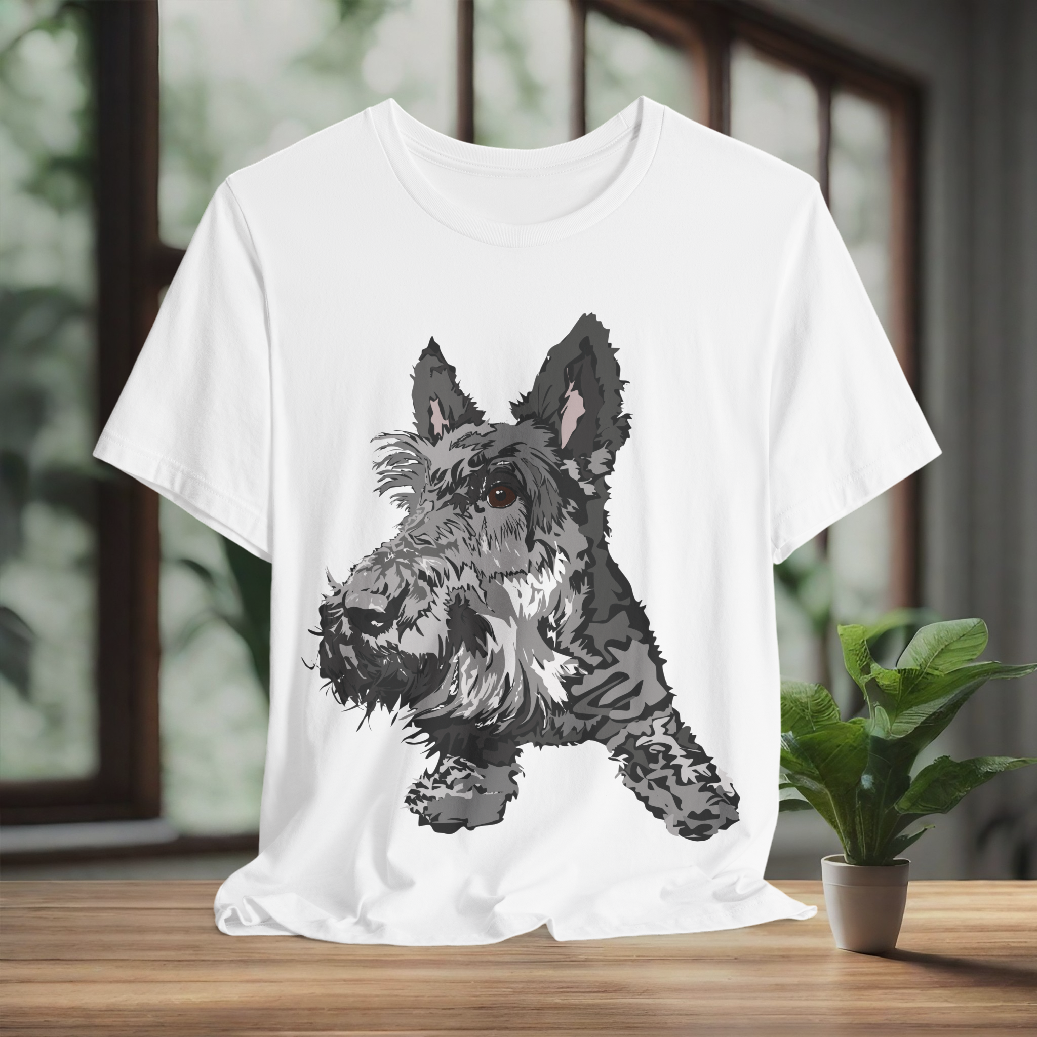 Scottish Terrier Graphic Tee - Unisex Jersey Short Sleeve Shirt