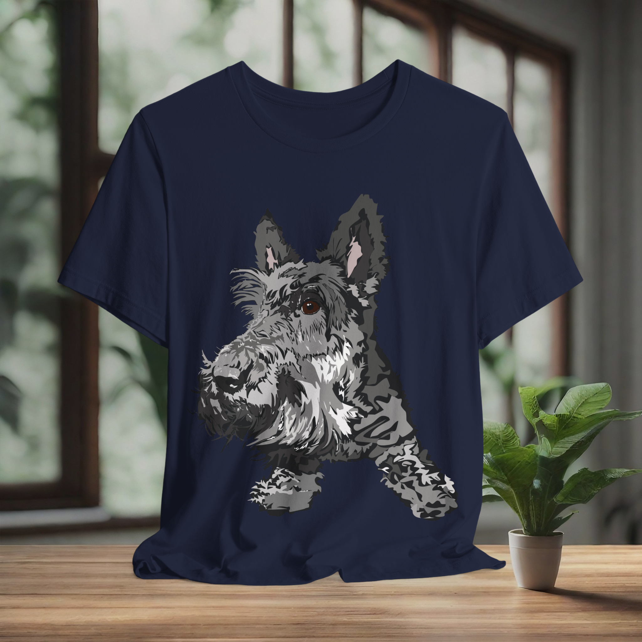 Scottish Terrier Graphic Tee - Unisex Jersey Short Sleeve Shirt