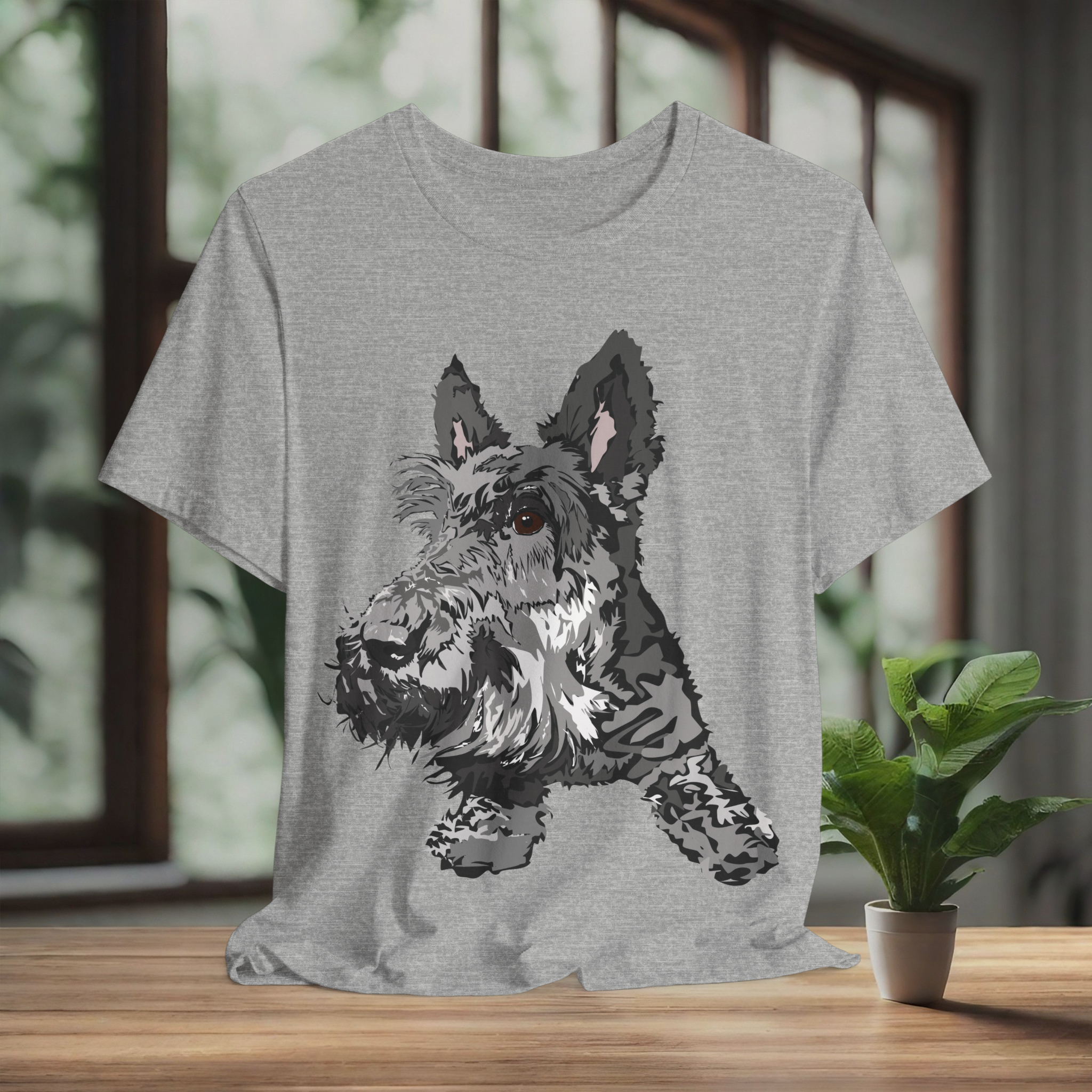 Scottish Terrier Graphic Tee - Unisex Jersey Short Sleeve Shirt