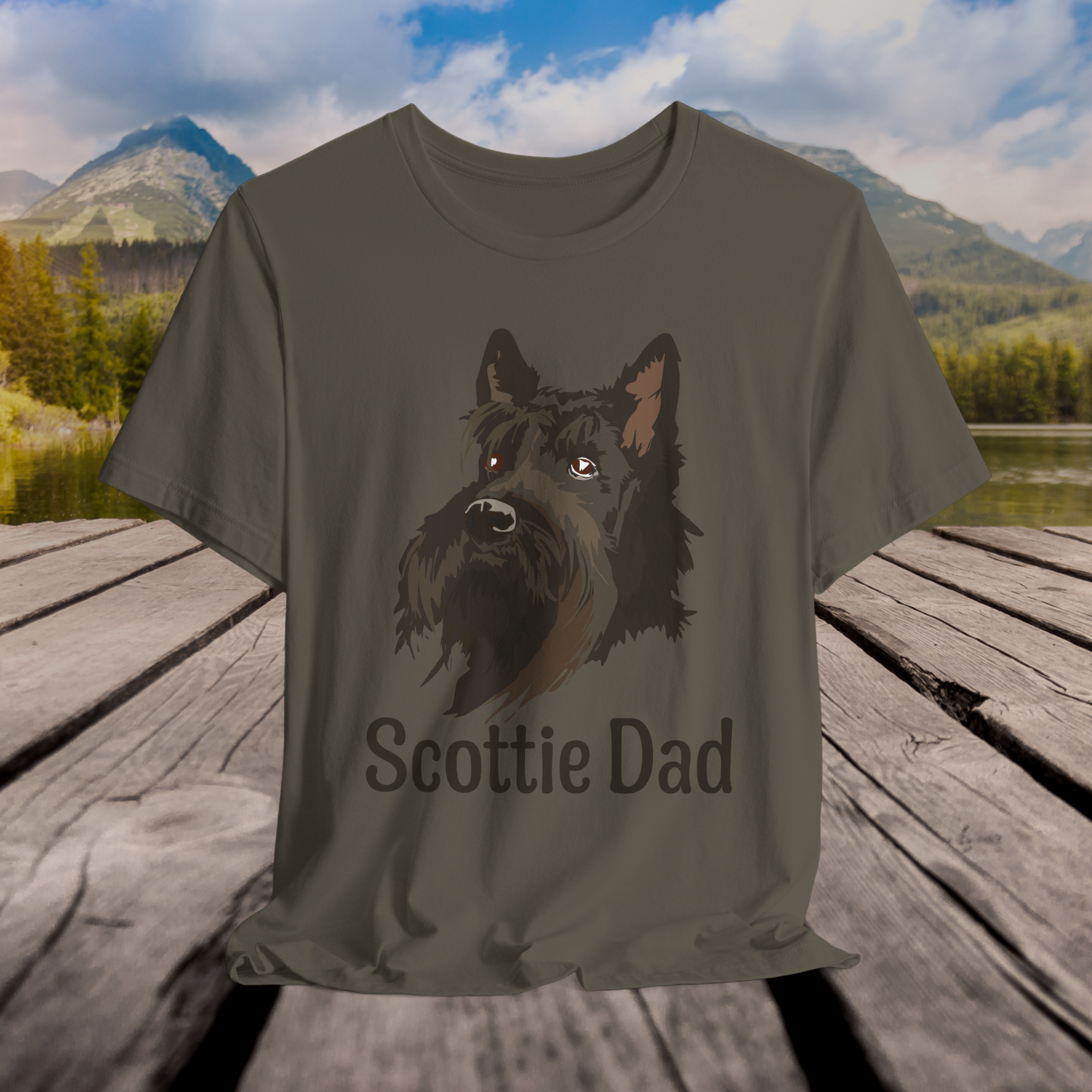 Scottie Dad Unisex Jersey Tee - Perfect Gift for Dog Lovers