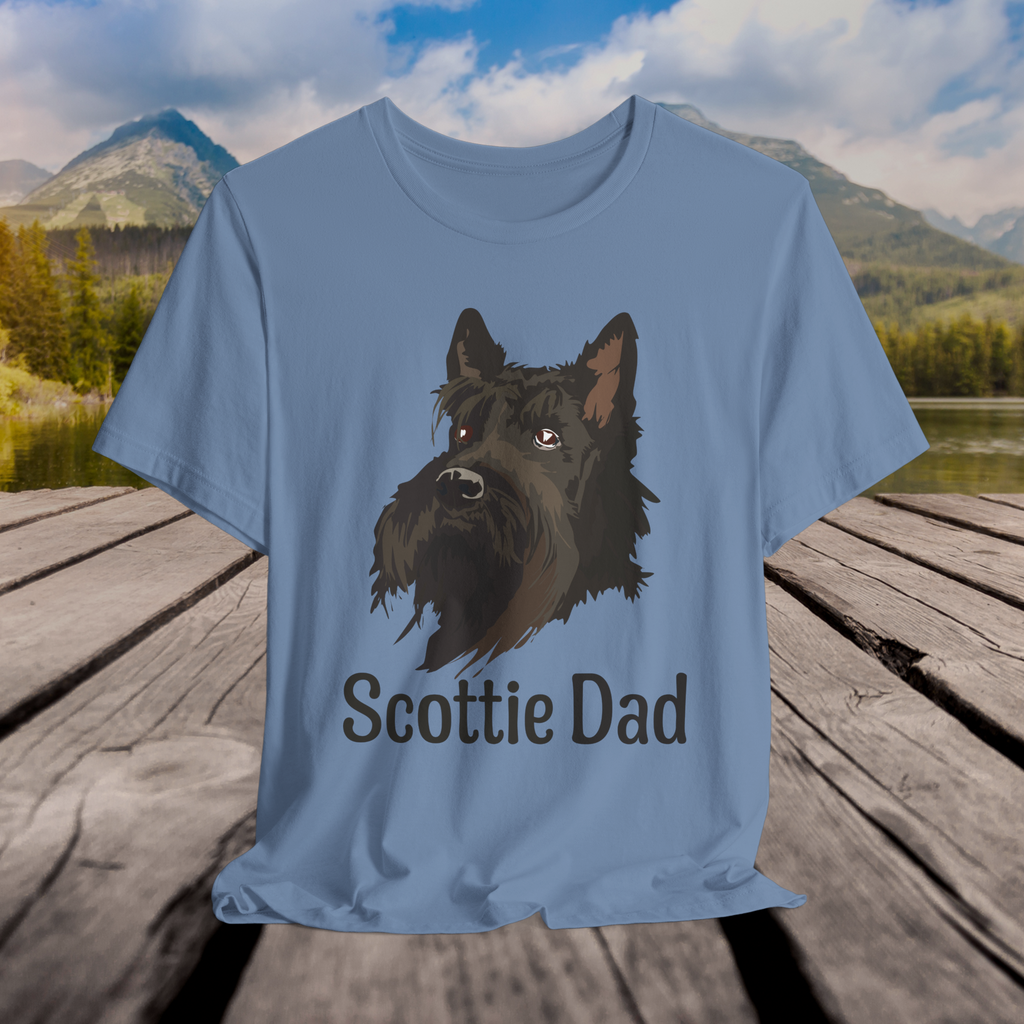 Scottie Dad Unisex Jersey Tee - Perfect Gift for Dog Lovers