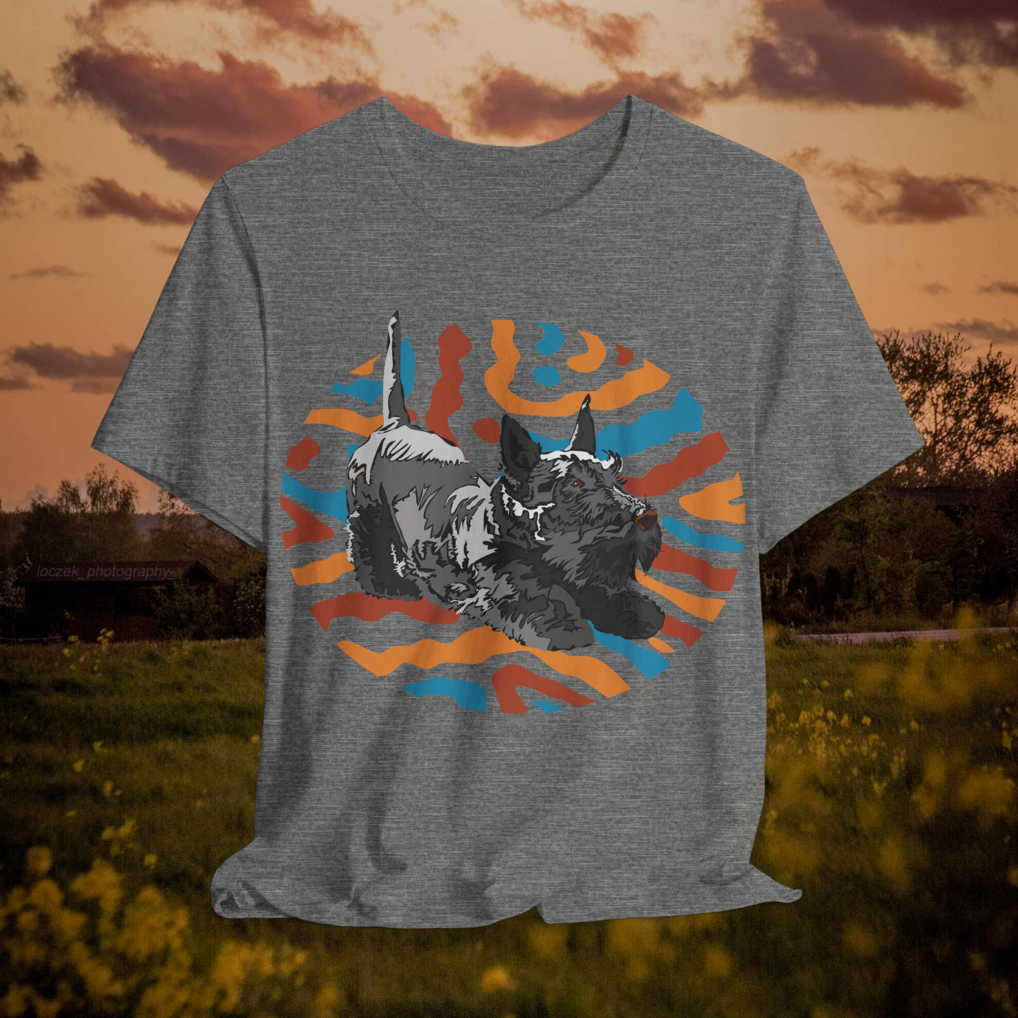 Playful Dog Graphic Tee - Unisex Jersey Short Sleeve Shirt