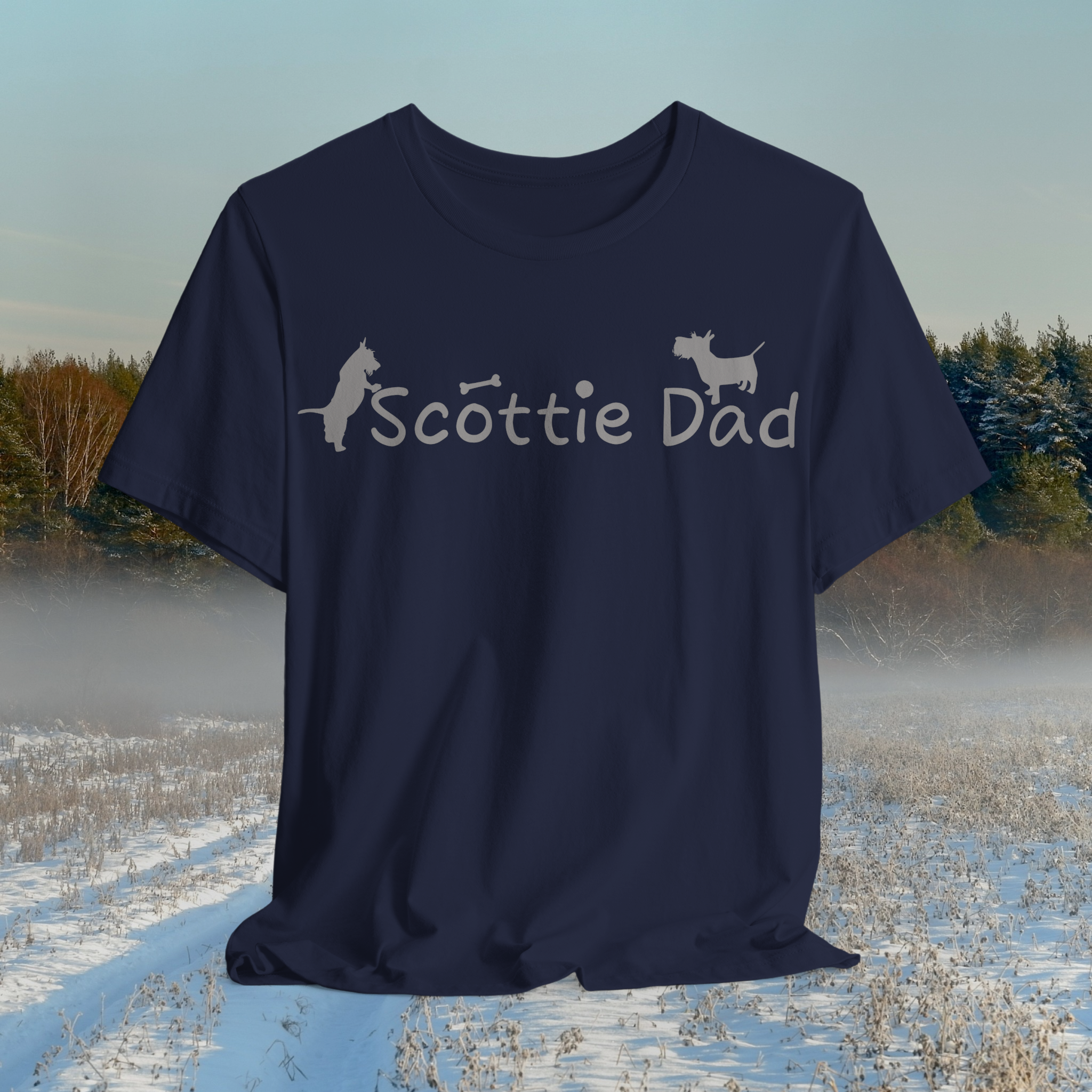 Scottie Dad Unisex Jersey Tee - Perfect Gift for Dog Lovers