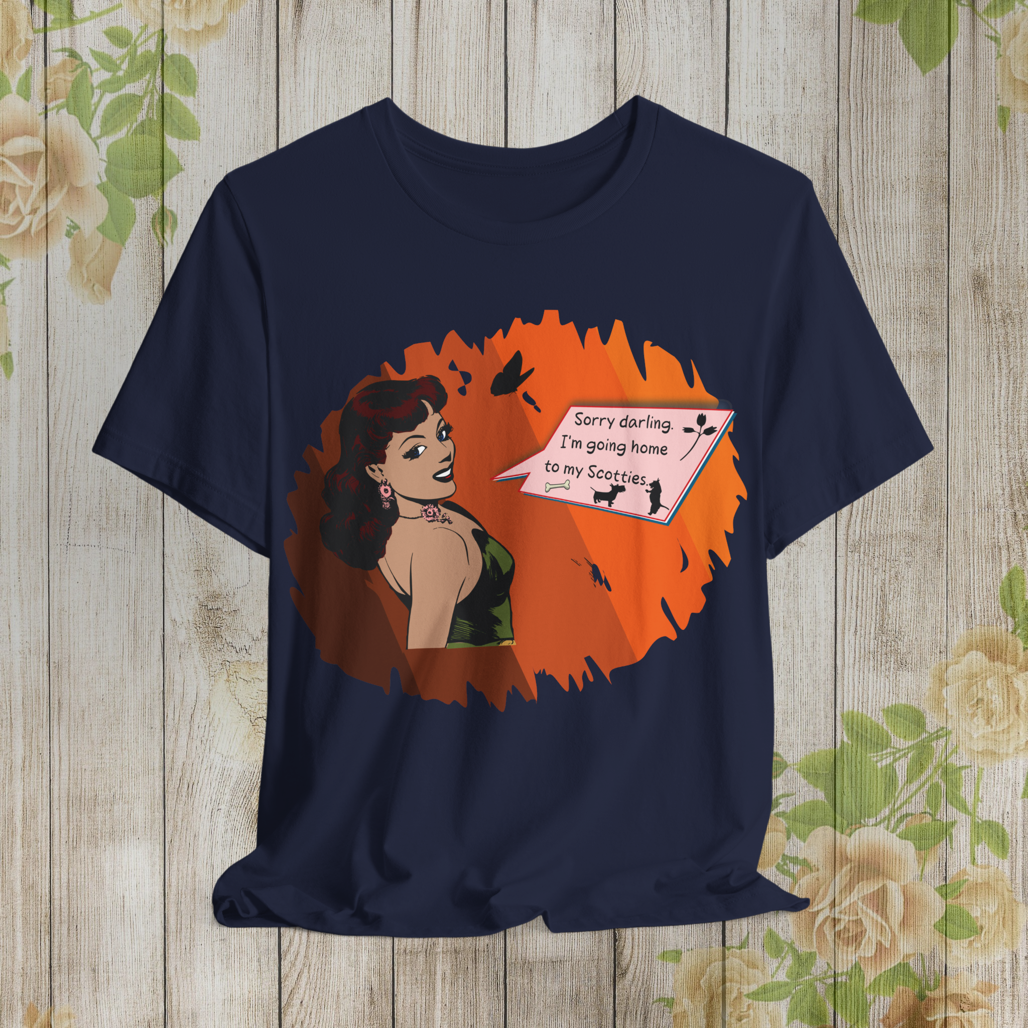 Retro Comic Style Unisex Tee - "Sorry Darling, I'm Going Home to My Secrets"