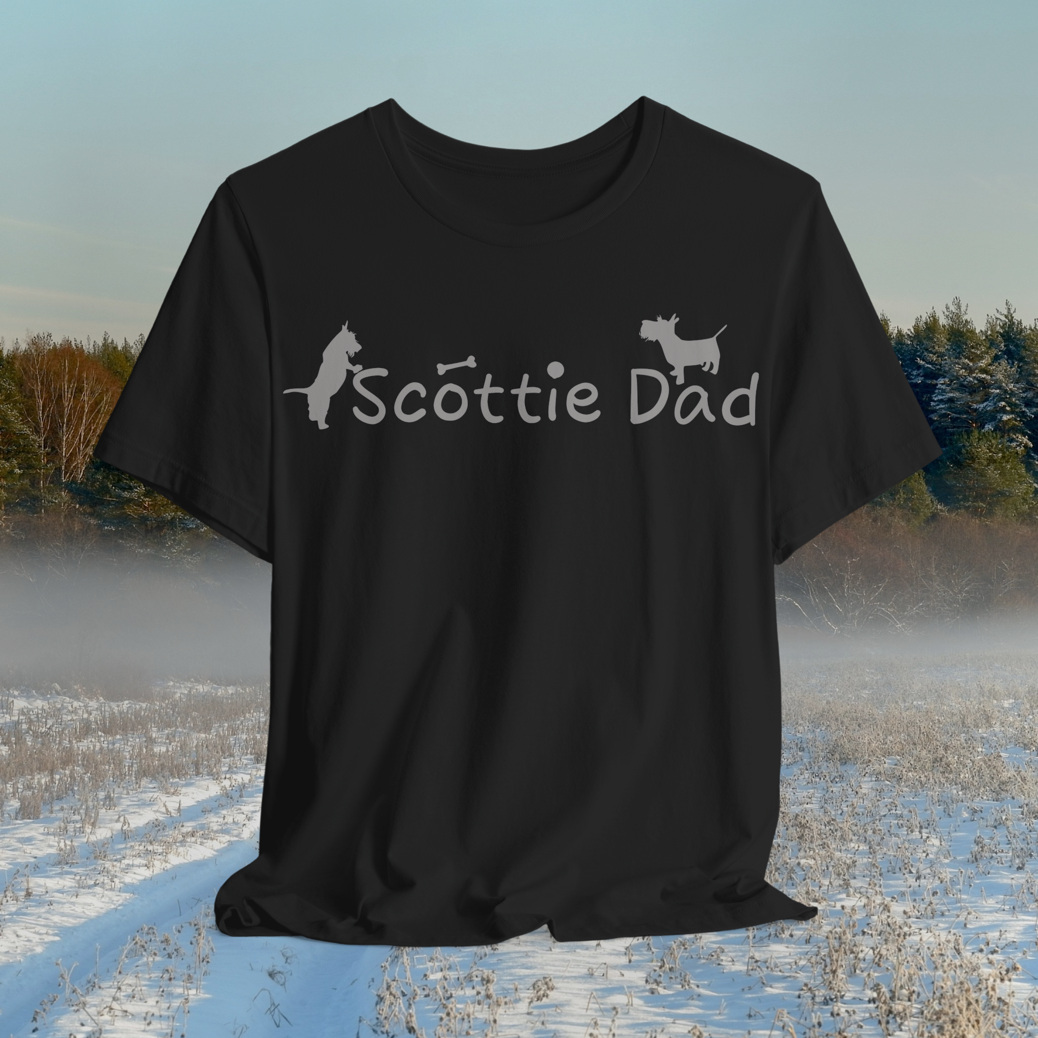 Scottie Dad Unisex Jersey Tee - Perfect Gift for Dog Lovers