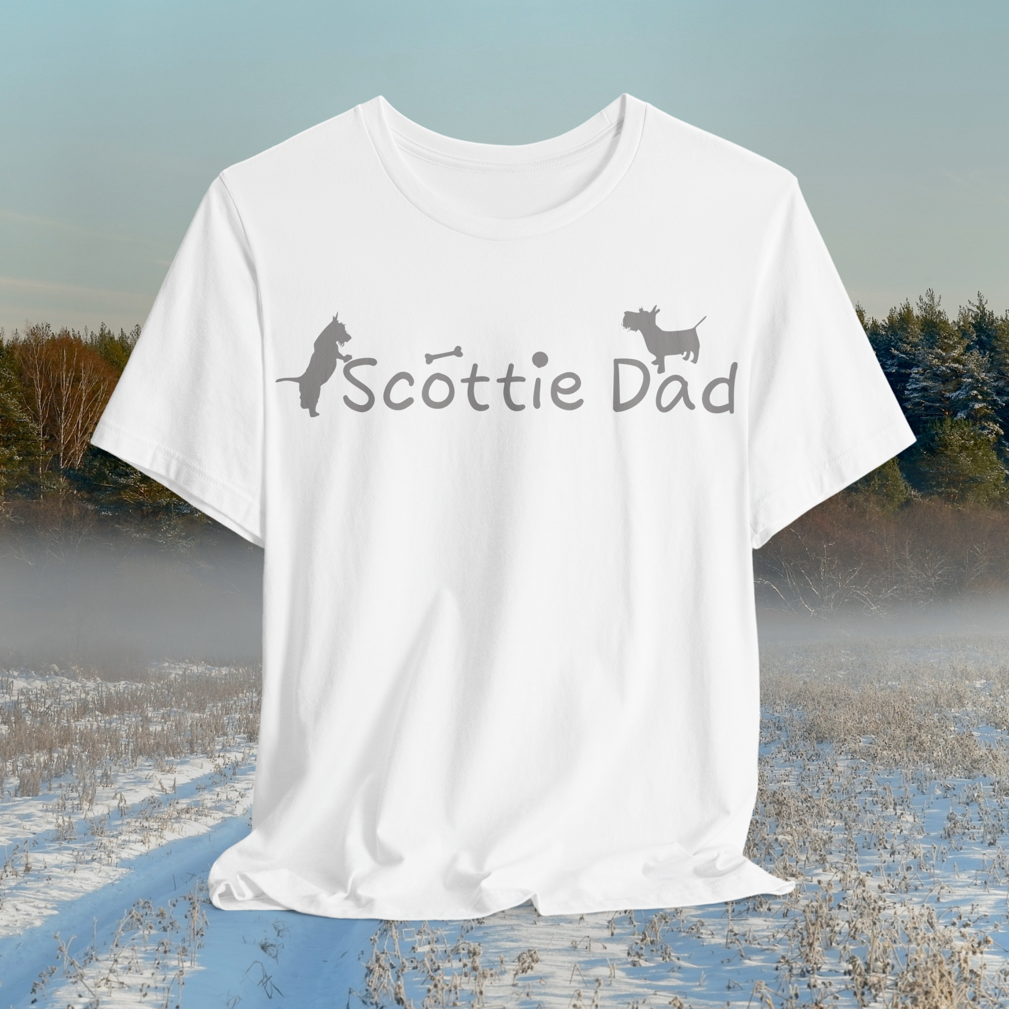 Scottie Dad Unisex Jersey Tee - Perfect Gift for Dog Lovers
