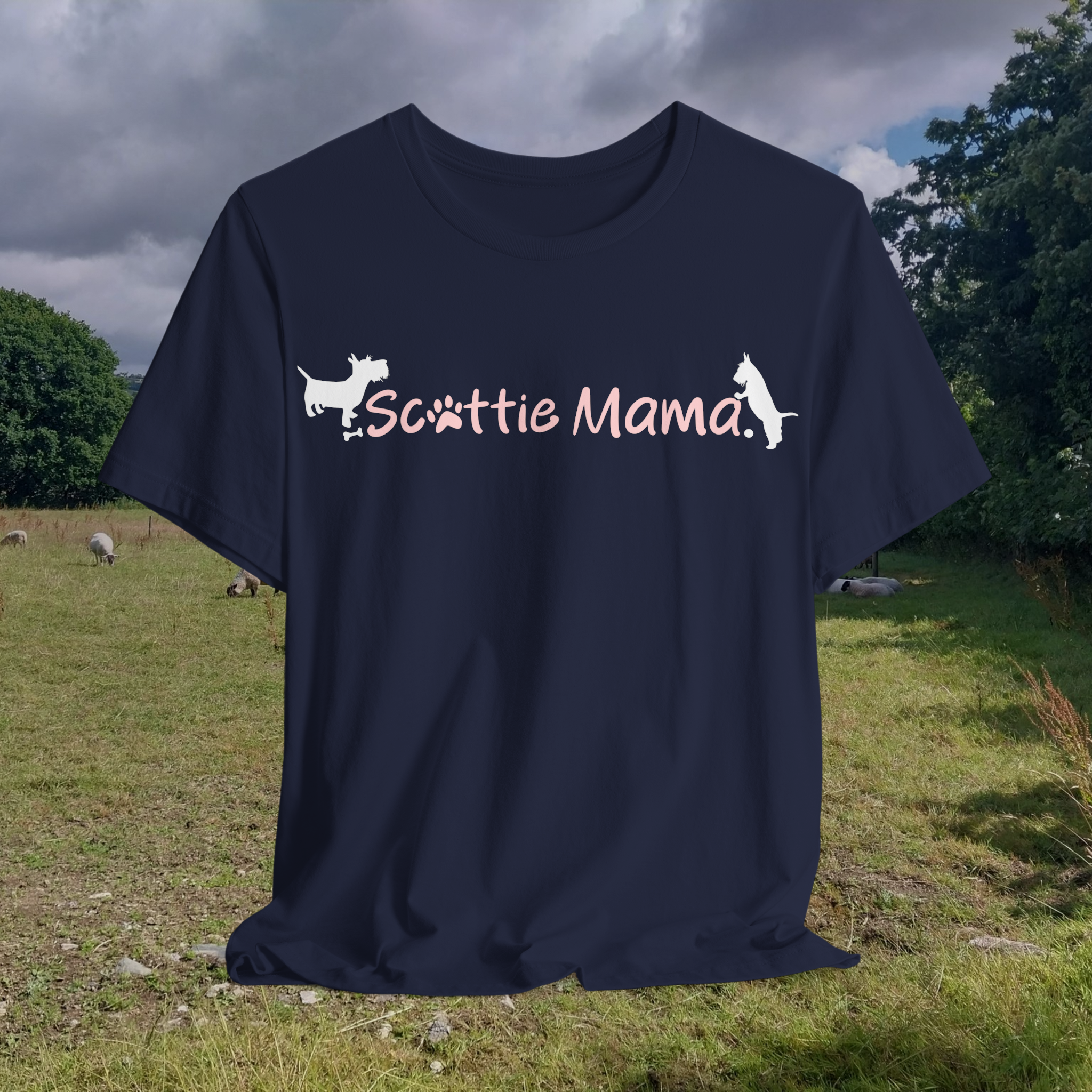 Scottie Mama Unisex Jersey Tee - Perfect for Dog Lovers