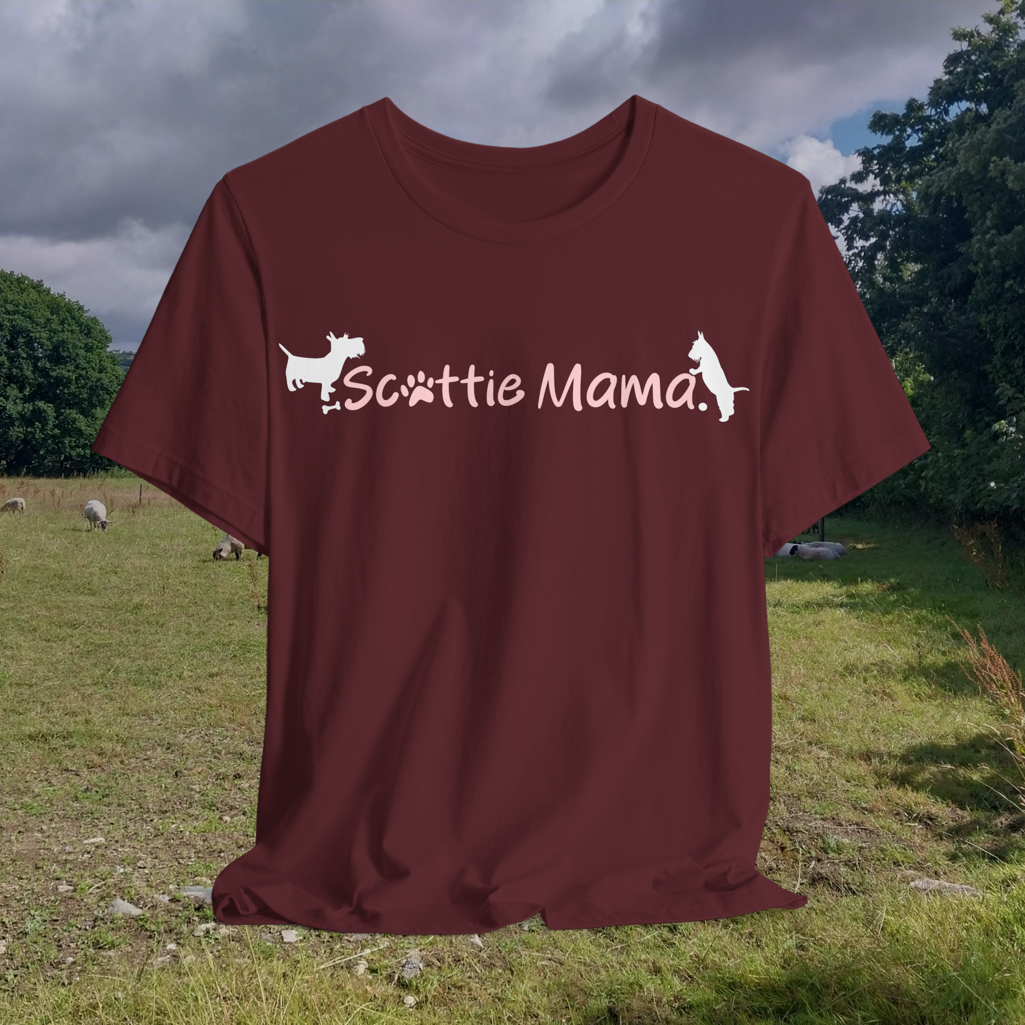 Scottie Mama Unisex Jersey Tee - Perfect for Dog Lovers