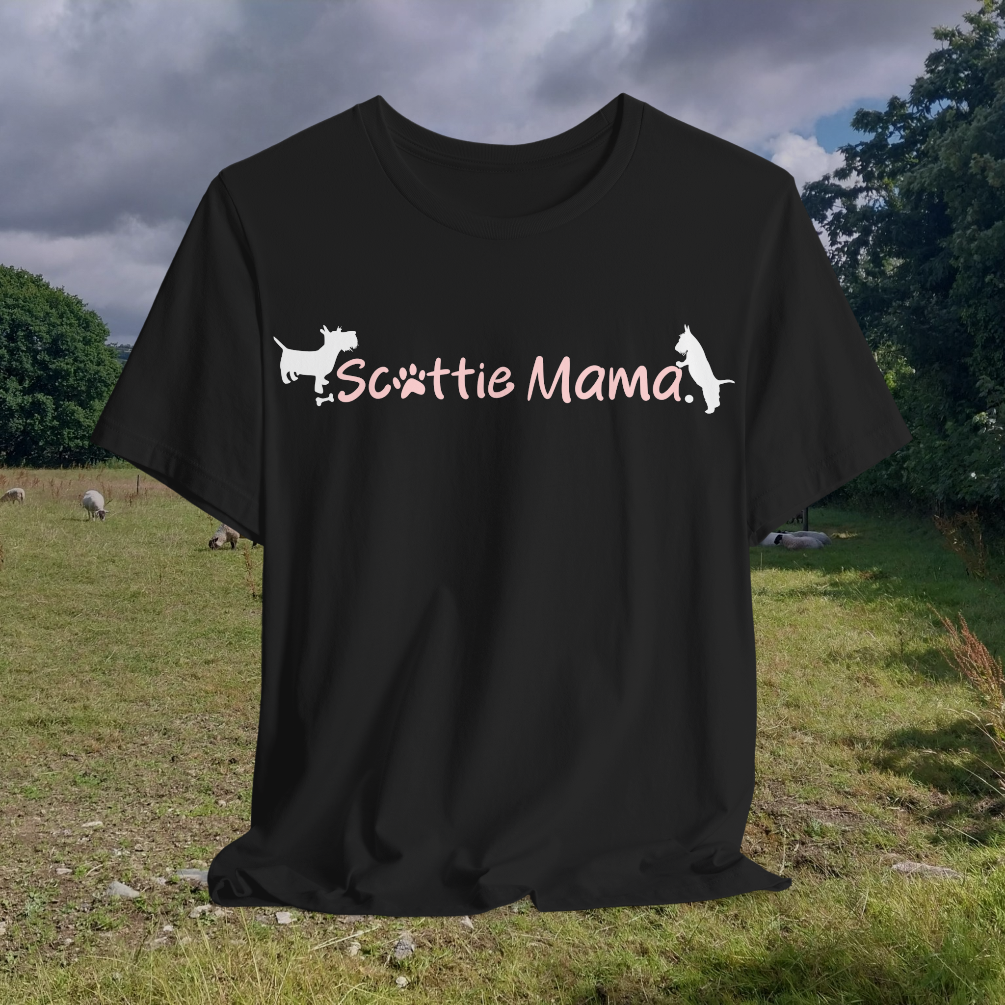 Scottie Mama Unisex Jersey Tee - Perfect for Dog Lovers