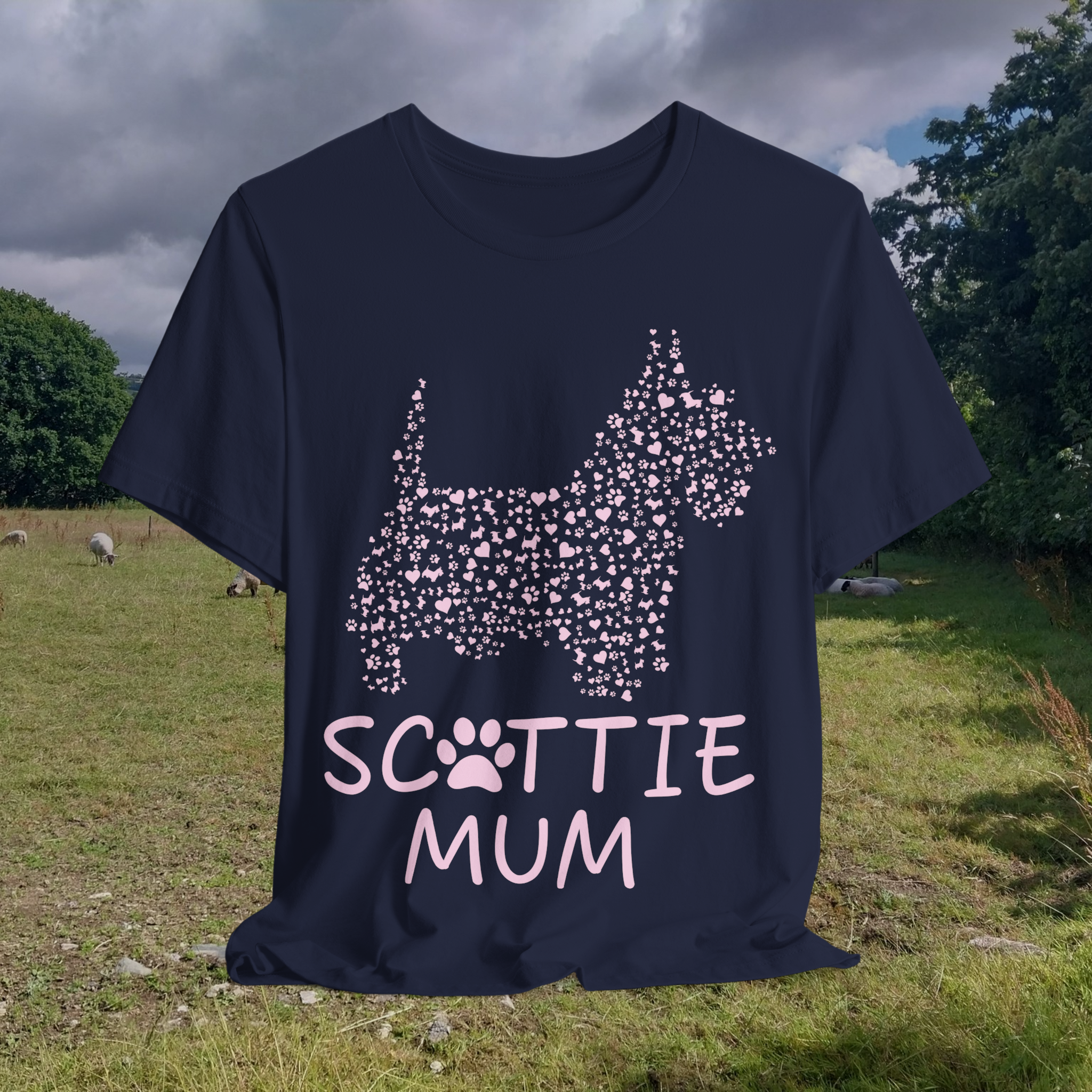 Scottie Mum Unisex Jersey Tee - Dog Lover Gift