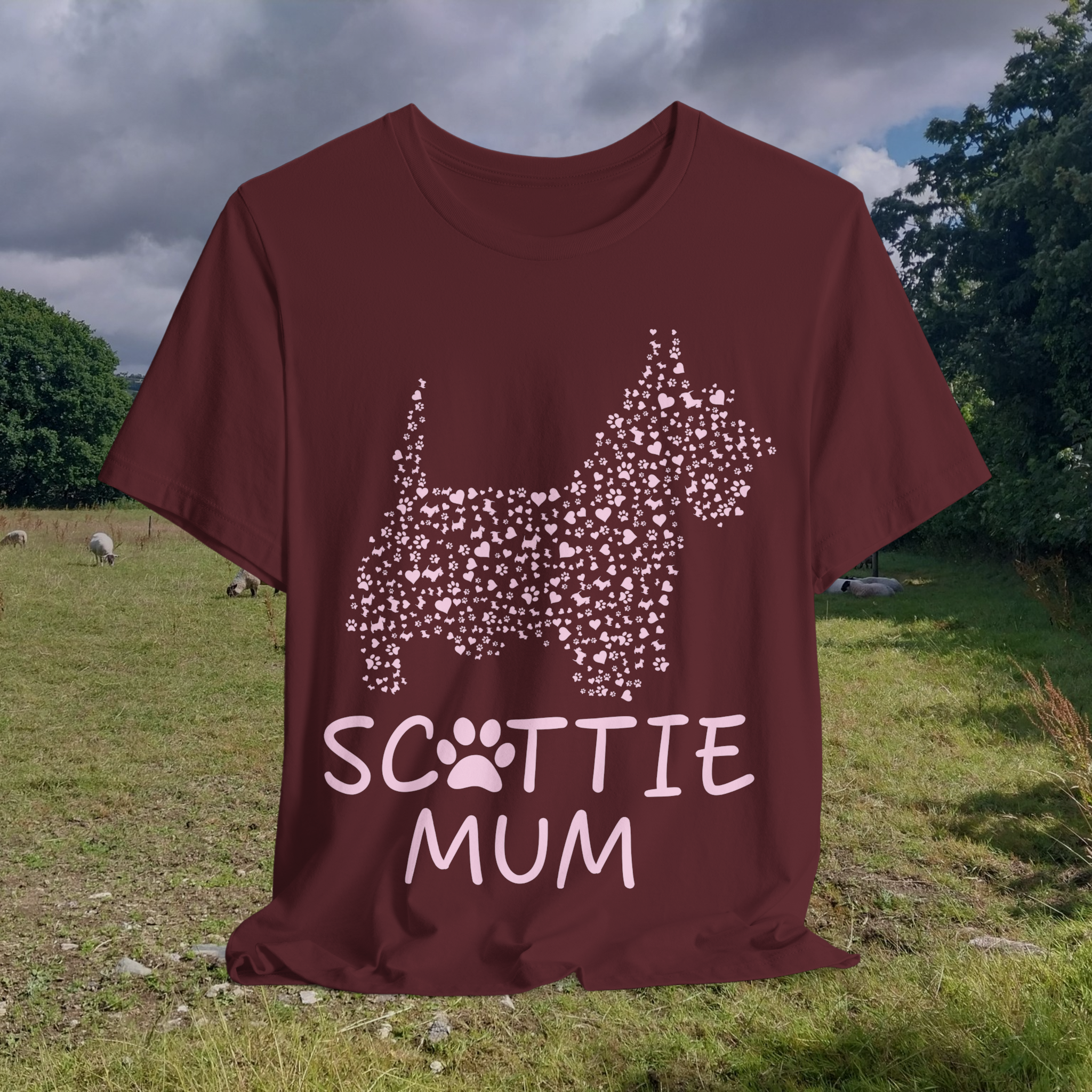 Scottie Mum Unisex Jersey Tee - Dog Lover Gift