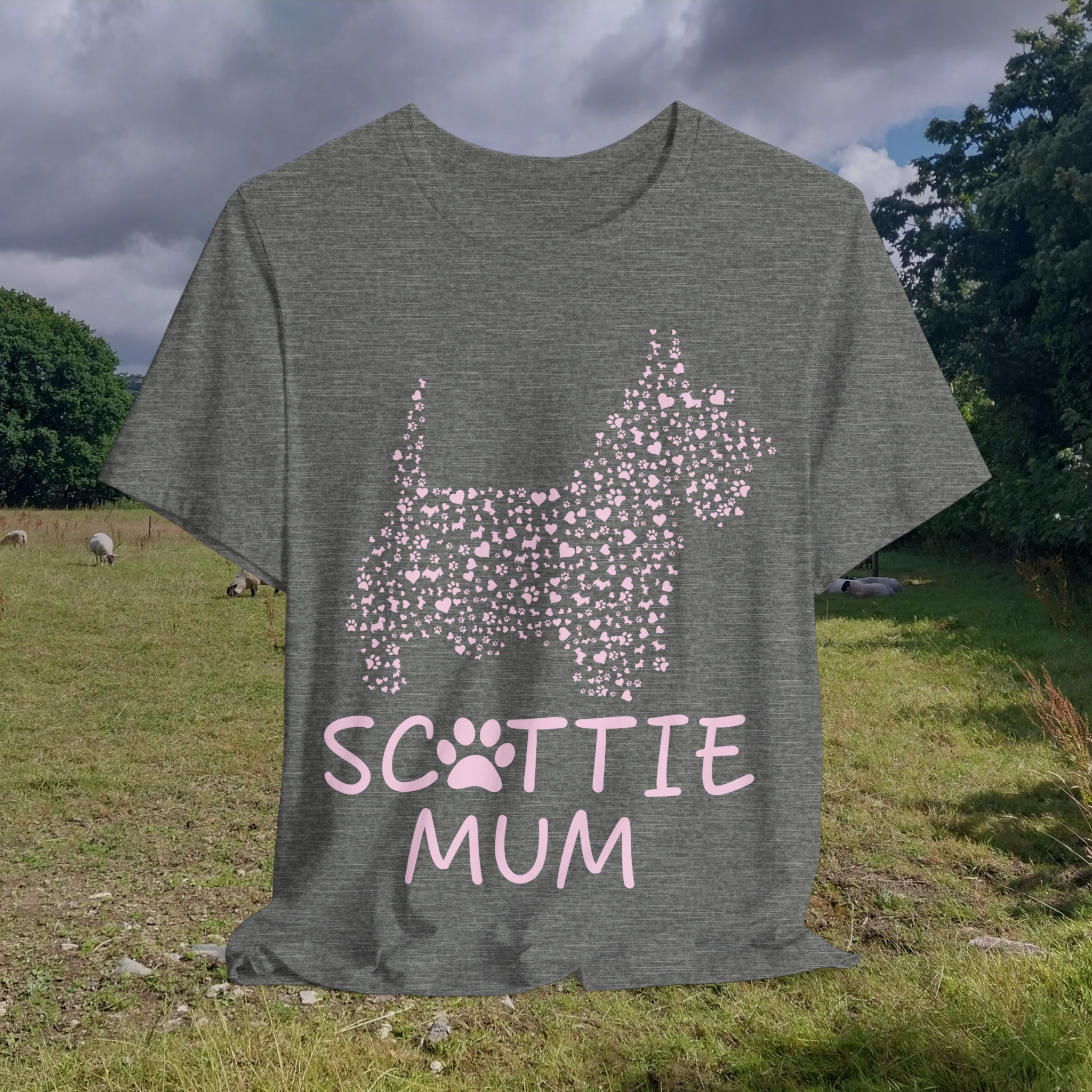 Scottie Mum Unisex Jersey Tee - Dog Lover Gift