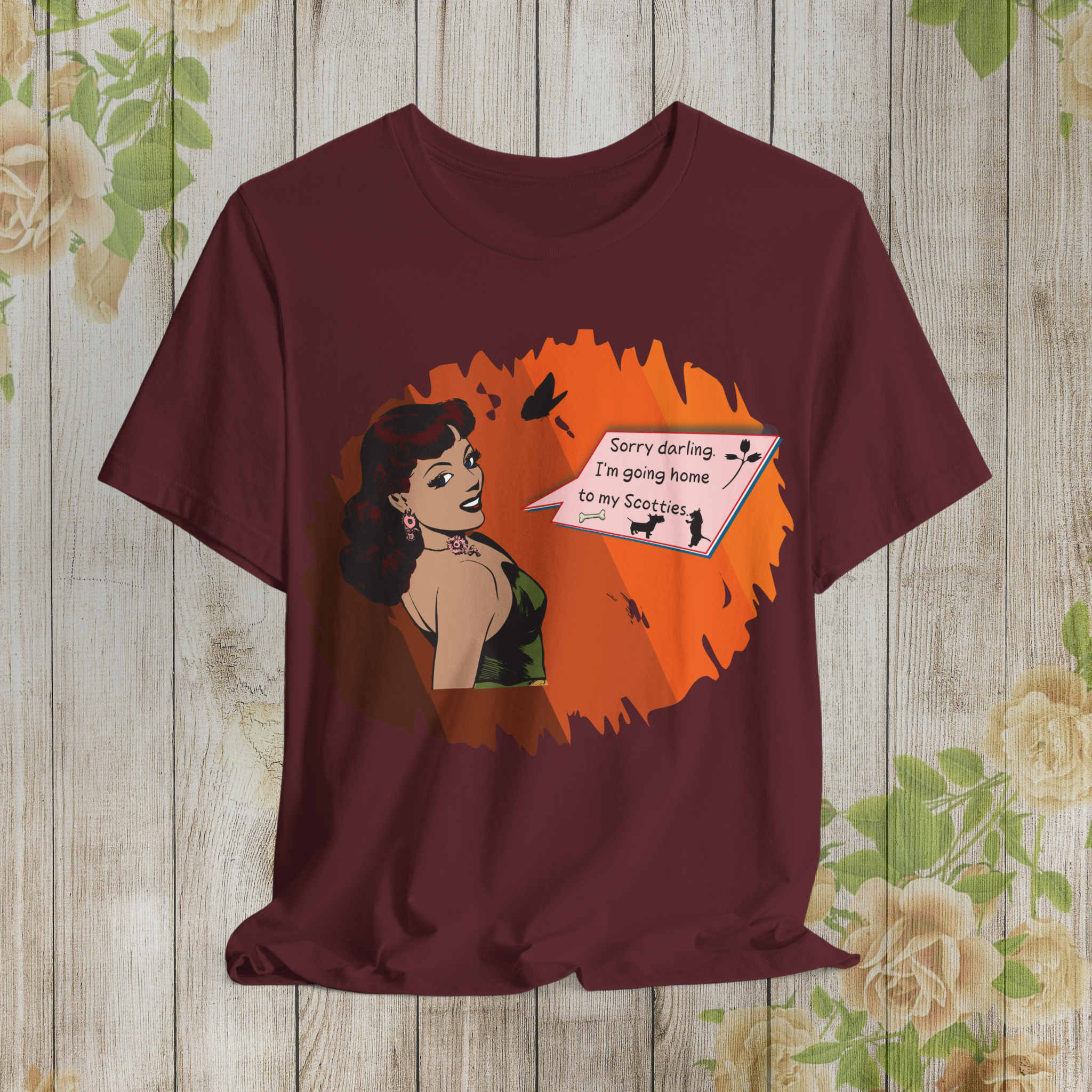 Retro Comic Style Unisex Tee - "Sorry Darling, I'm Going Home to My Secrets"