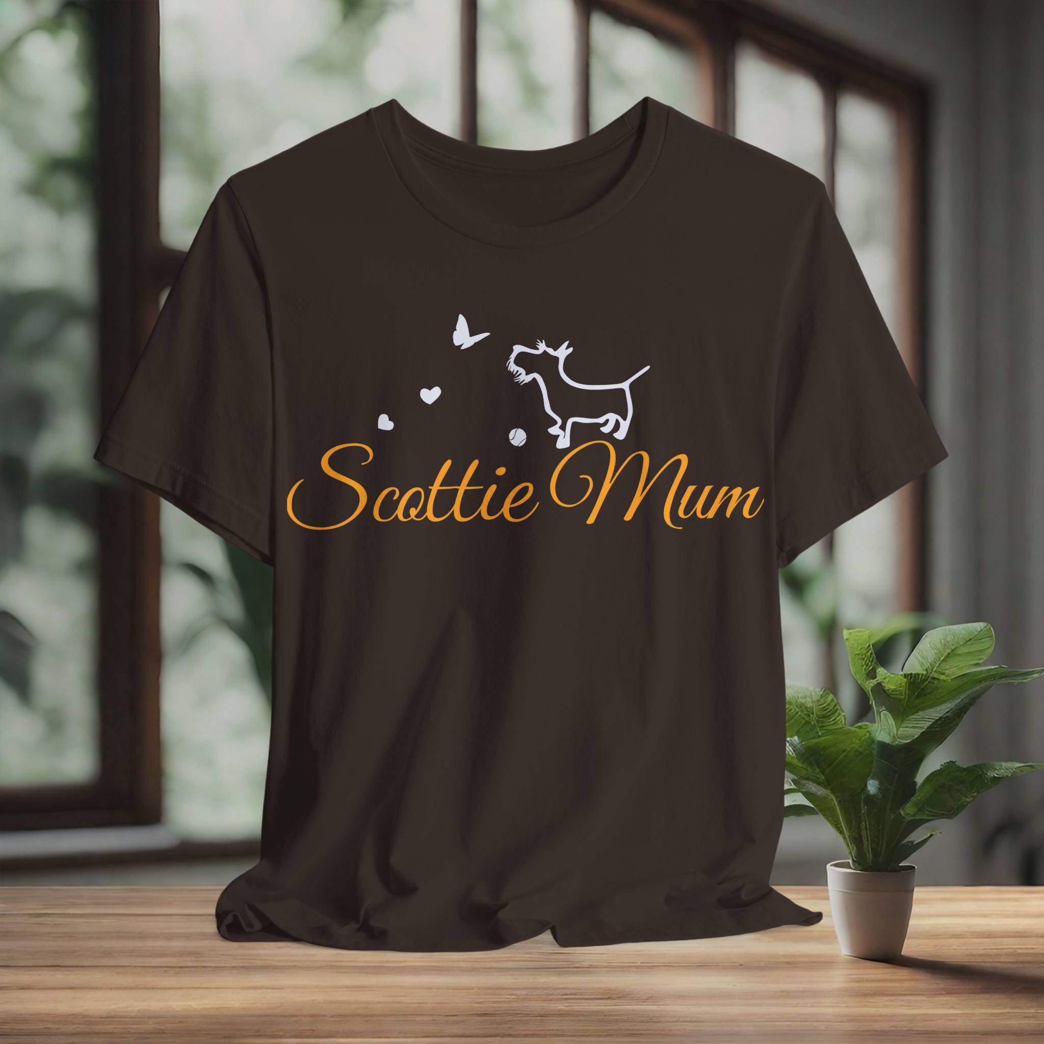 Scottie Mum Unisex Jersey Tee - Perfect Gift for Dog Lovers