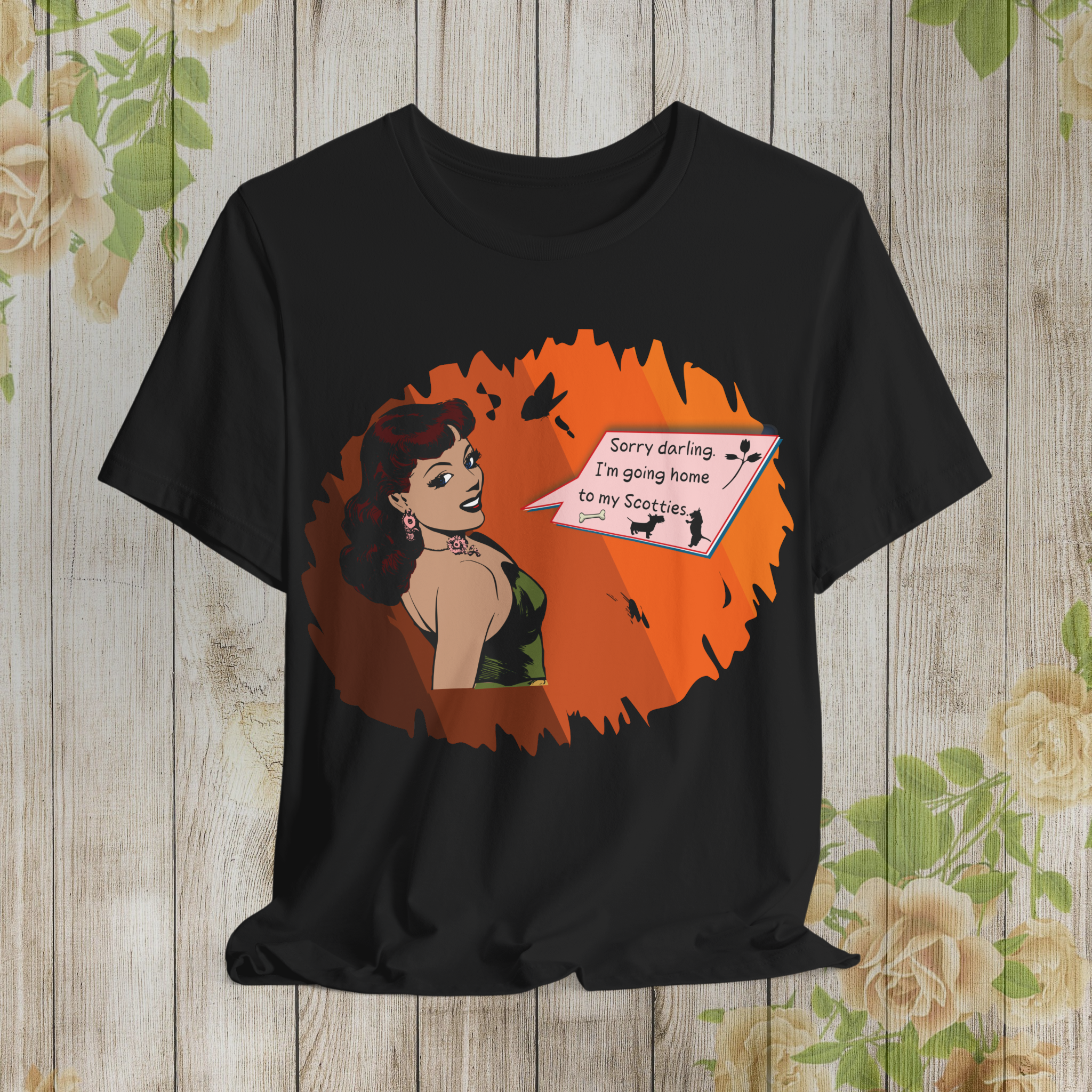 Retro Comic Style Unisex Tee - "Sorry Darling, I'm Going Home to My Secrets"