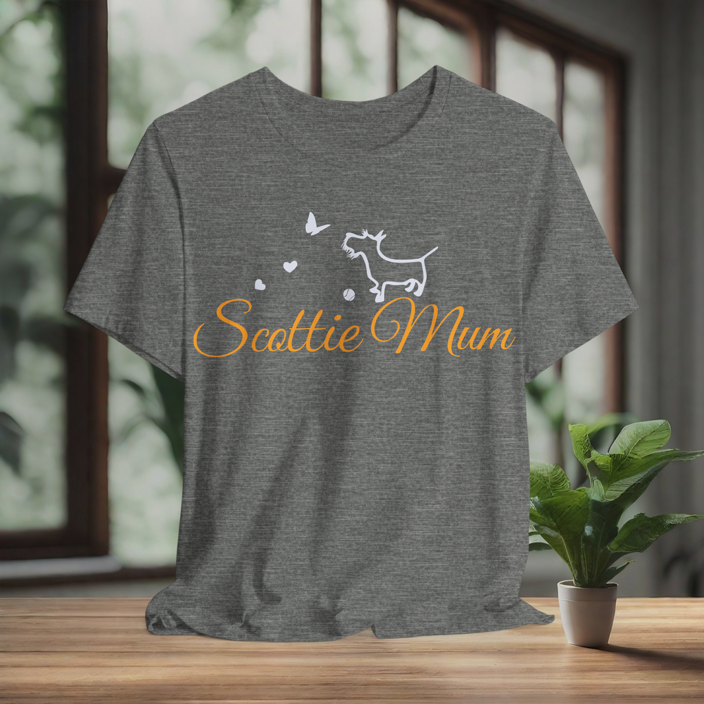 Scottie Mum Unisex Jersey Tee - Perfect Gift for Dog Lovers