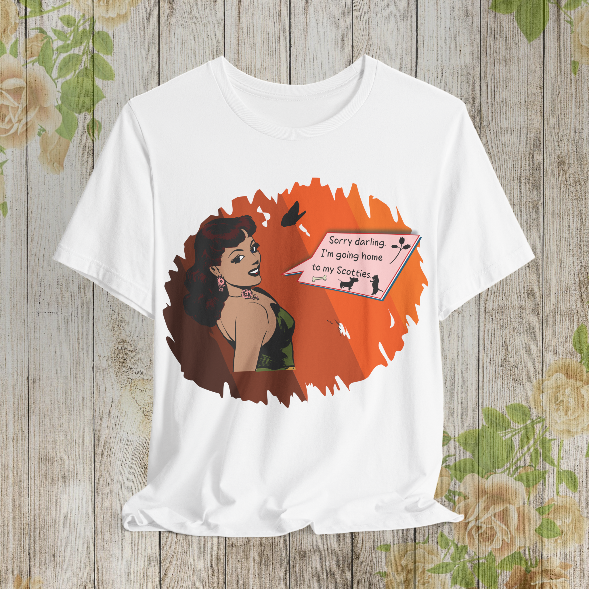 Retro Comic Style Unisex Tee - "Sorry Darling, I'm Going Home to My Secrets"