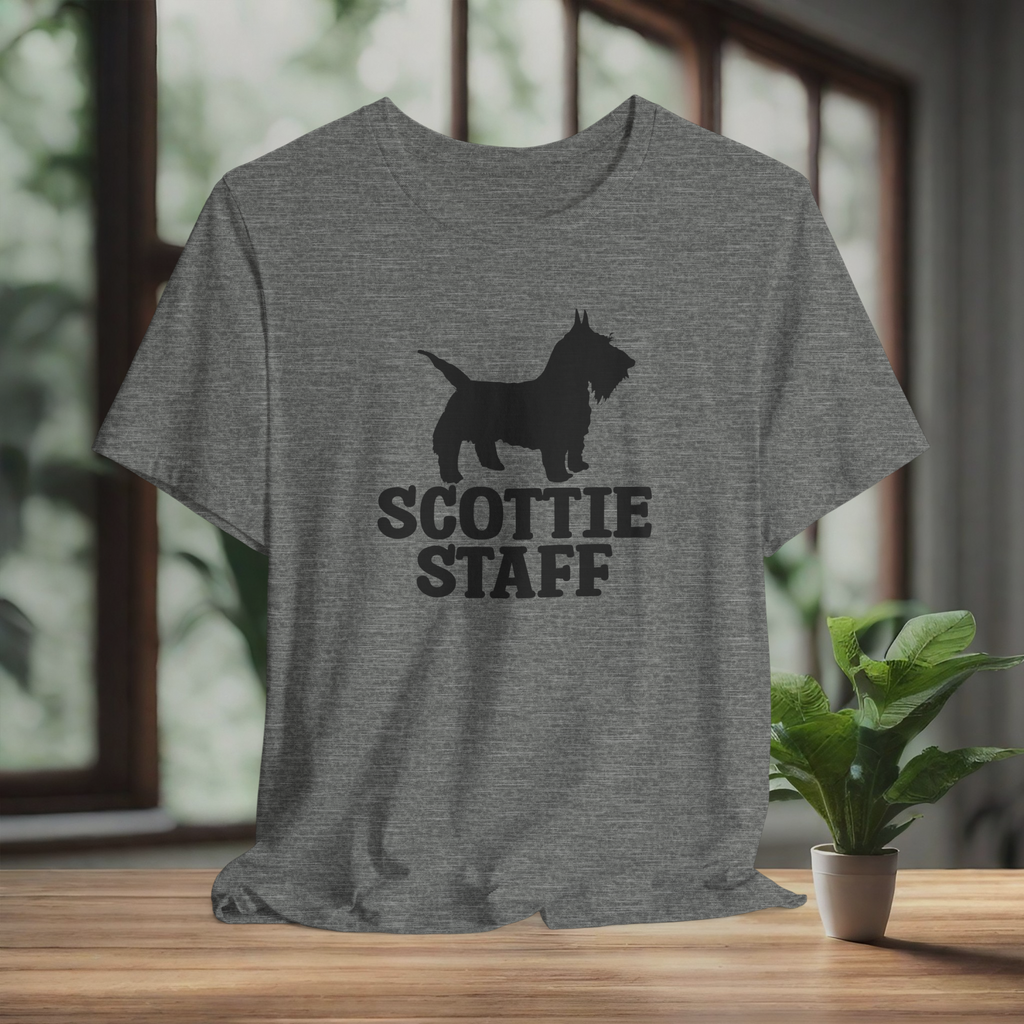 Scottie Staff Unisex Jersey Tee - Perfect for Dog Lovers