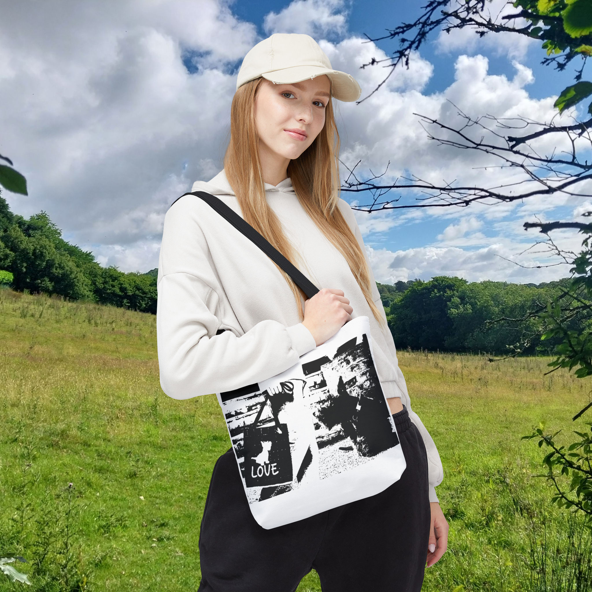 Love Tote Bag | Stylish Canvas Bag for Everyday Use | Perfect Gift for Pet Lovers