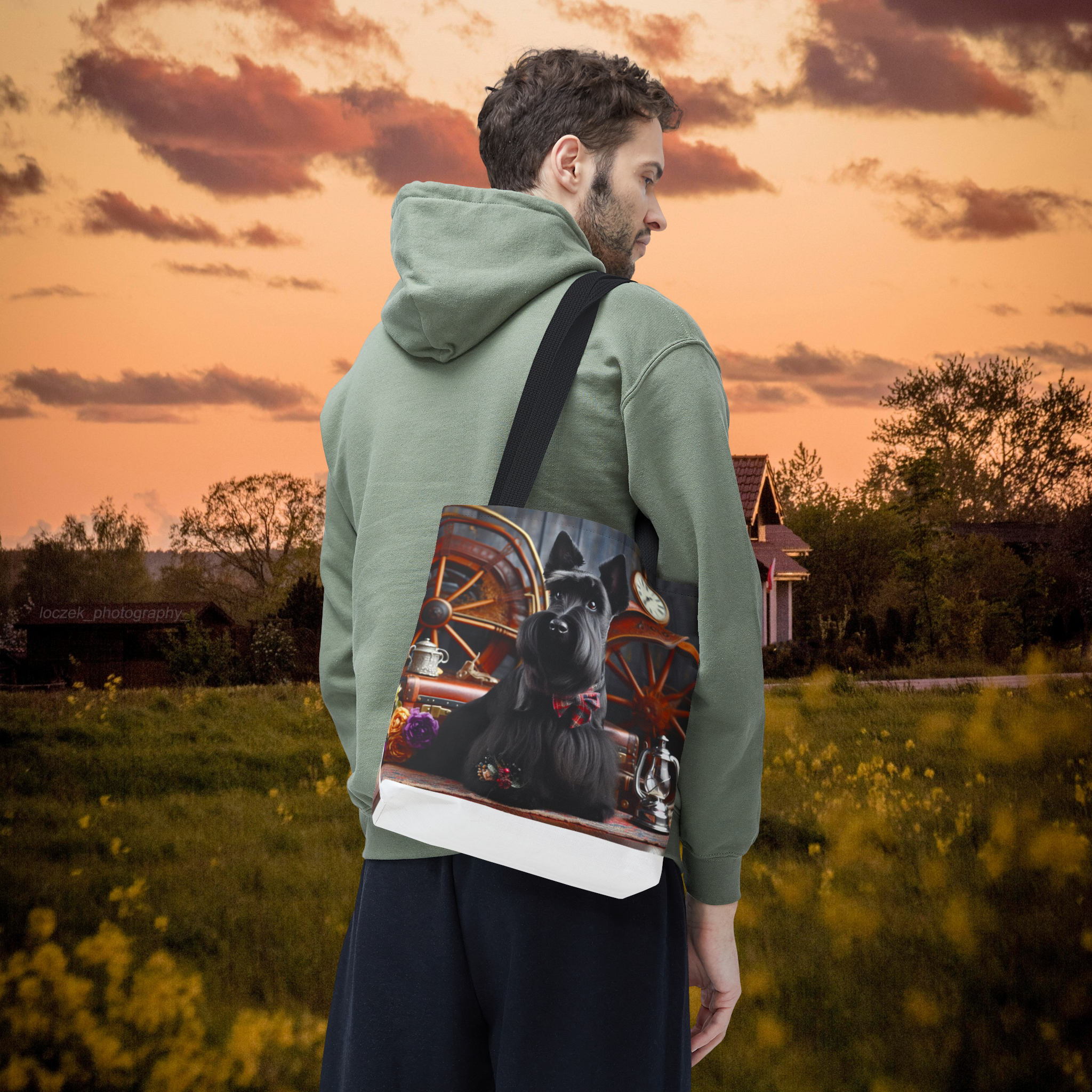 Vintage Dog Art Tote Bag - Stylish Pet Lover's Accessory