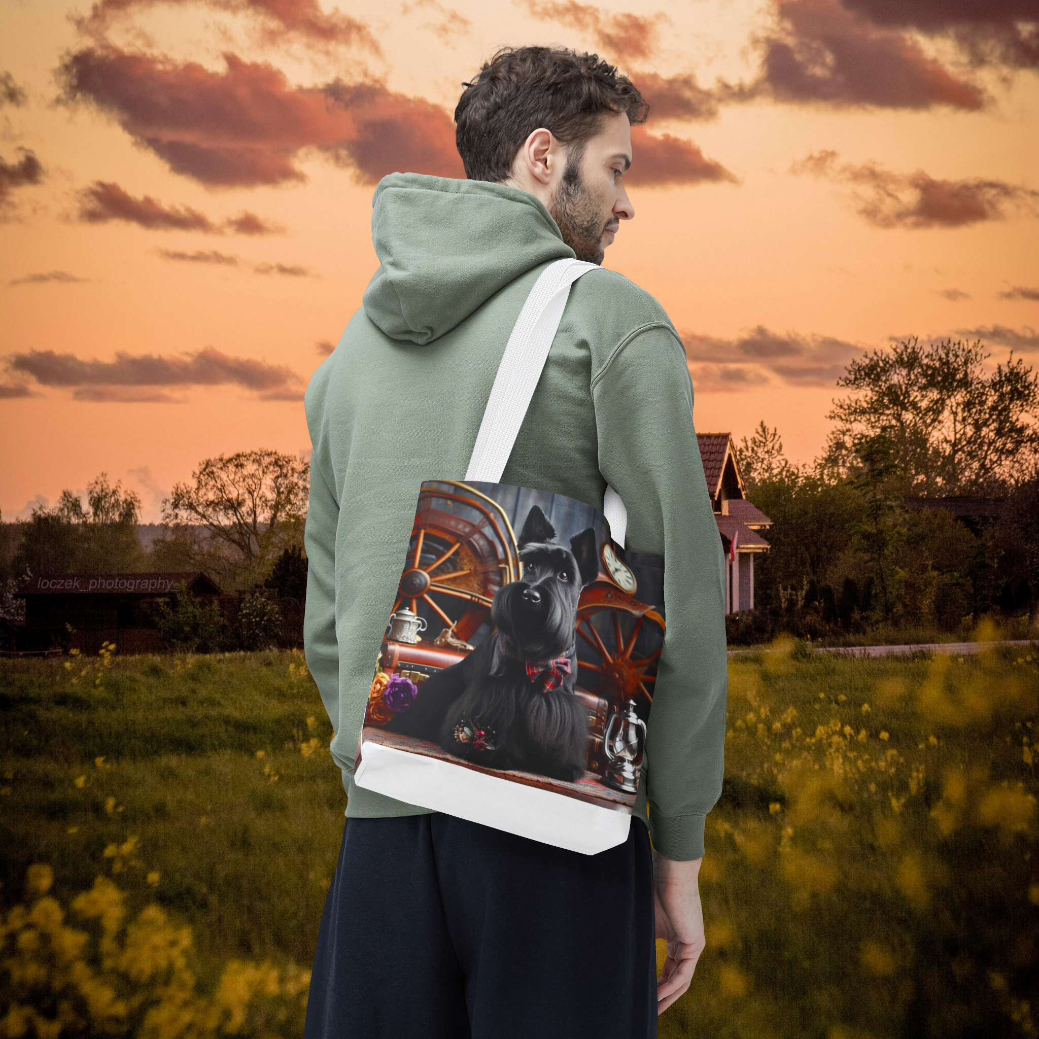 Vintage Dog Art Tote Bag - Stylish Pet Lover's Accessory